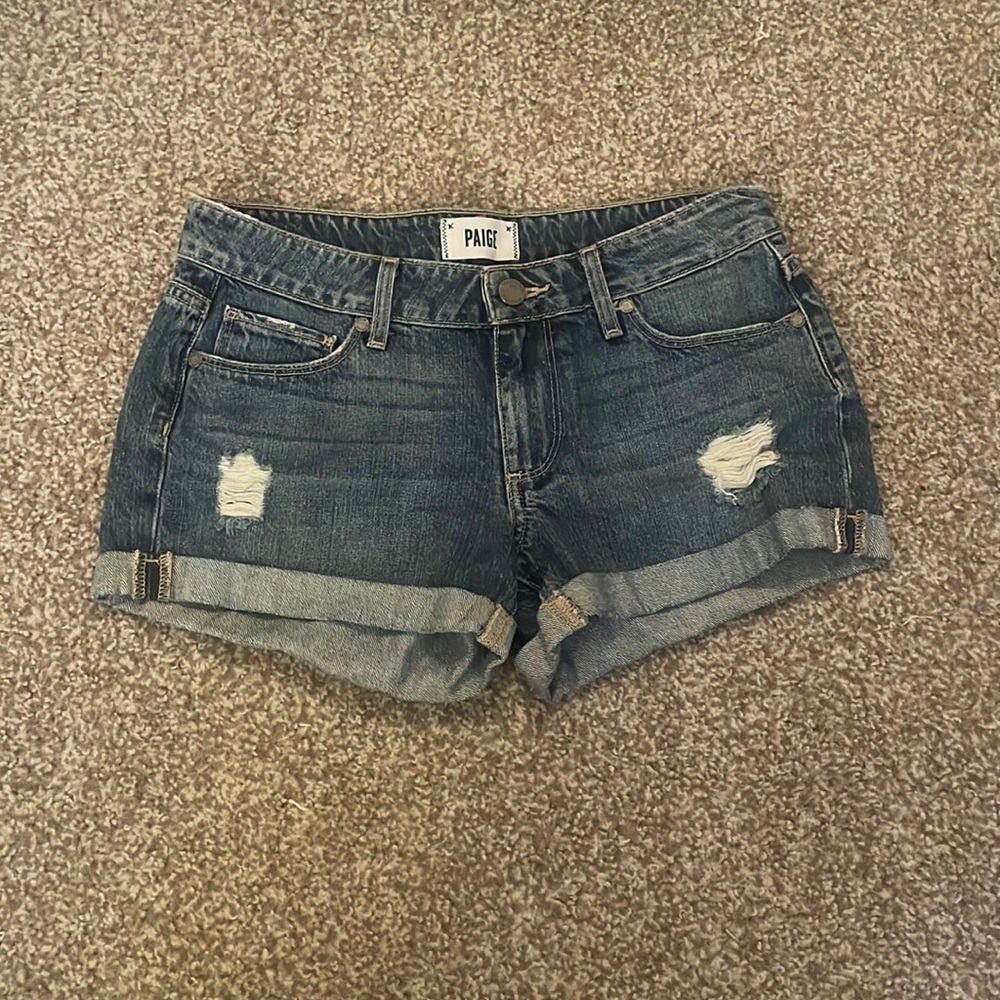 Paige Jimmy Jimmy Short Denim Shorts